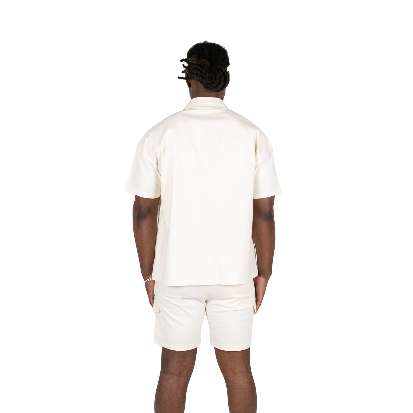 MILITARY SHORT SLEEVE SHIRT - IVORY