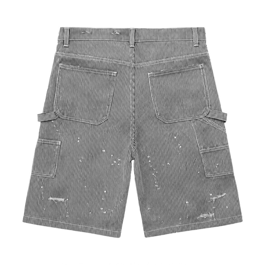DIRTY WASHED HICKORY PINSTRIPE SHORTS