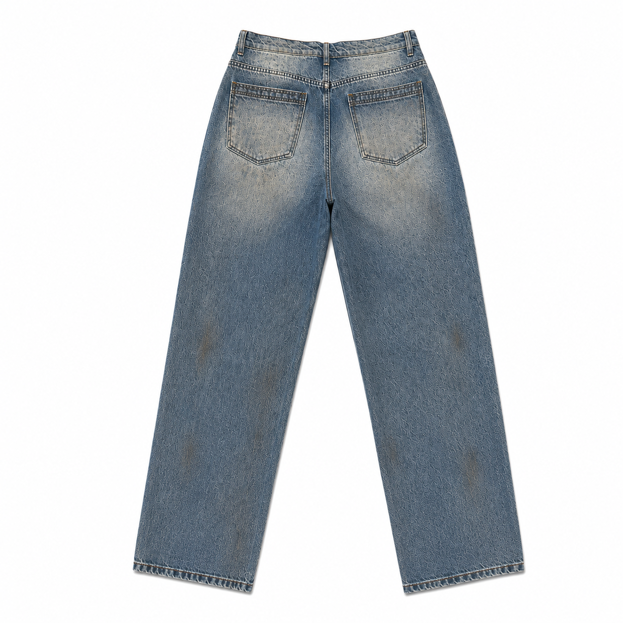 DIRTY WASHED WHISKER DENIM