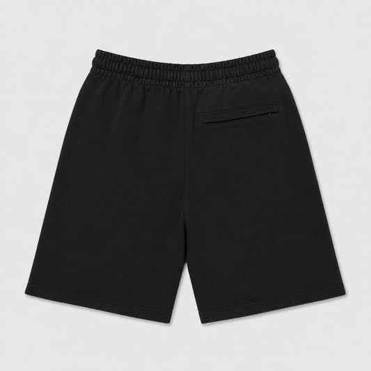 EXTRA BAGGY FRENCH TERRY SHORTS - BLACK
