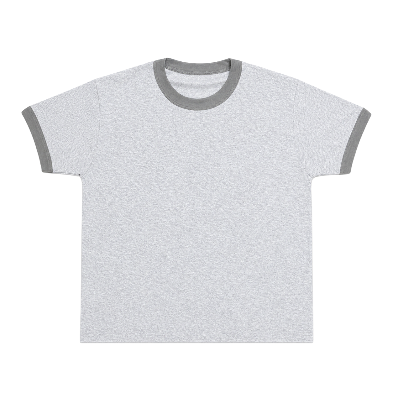RINGER TEE - HEATHER GREY