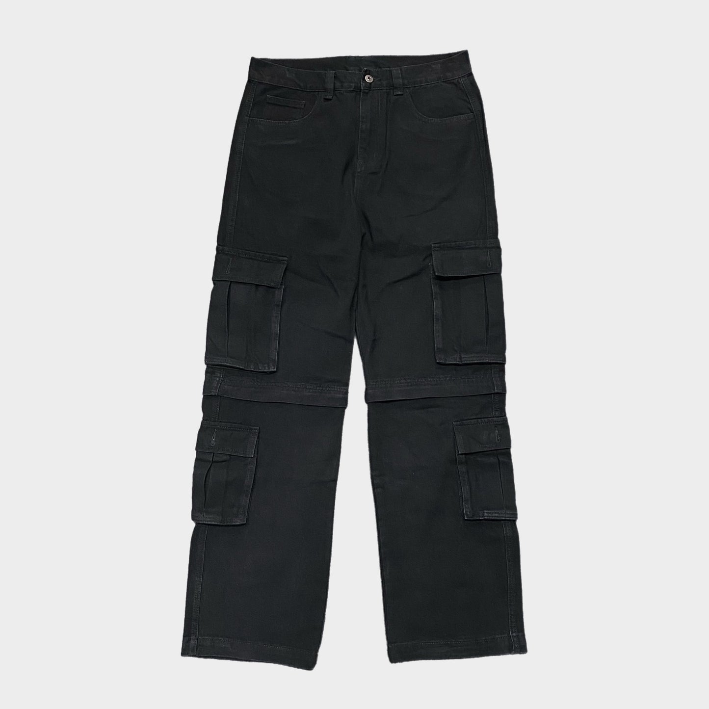 2 IN 1 PANTS - BLACK