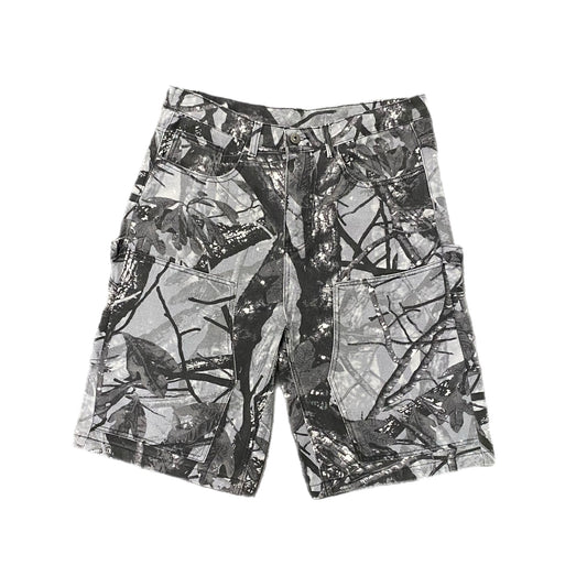 BAGGY CARPENTER SHORTS - GREY HUNTING CAMO