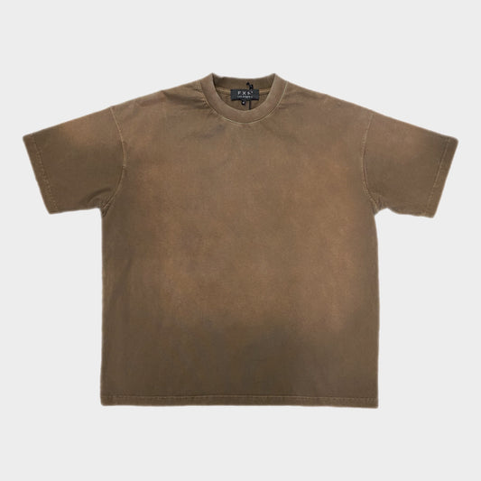 SUN FADED TEE - BROWN