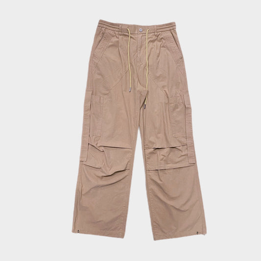 VELCRO PARACHUTE PANT - BROWN