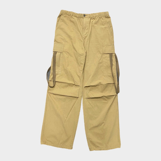 STRAP PARACHUTE PANT - TAN