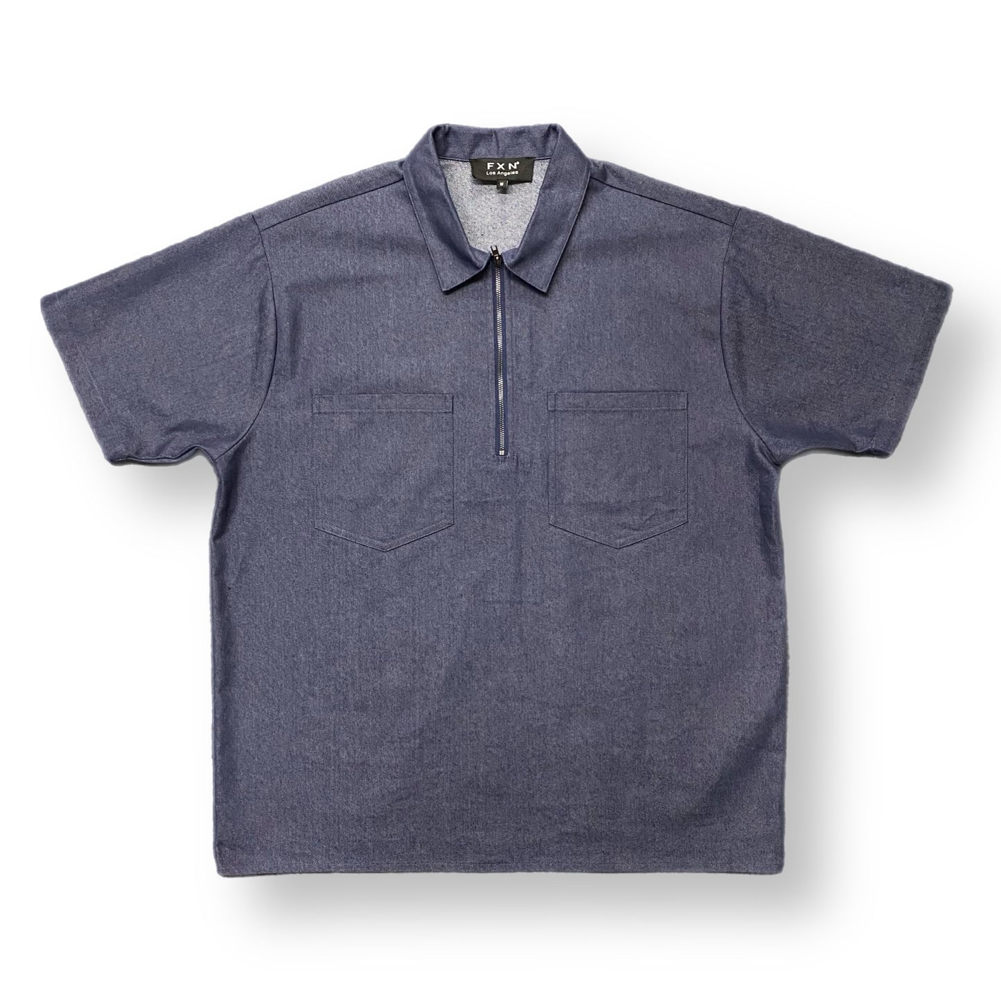 SOLID WORK SHIRT - DENIM BLUE