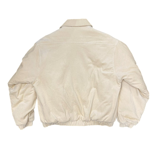 CORDUROY ZIP JACKET - BEIGE