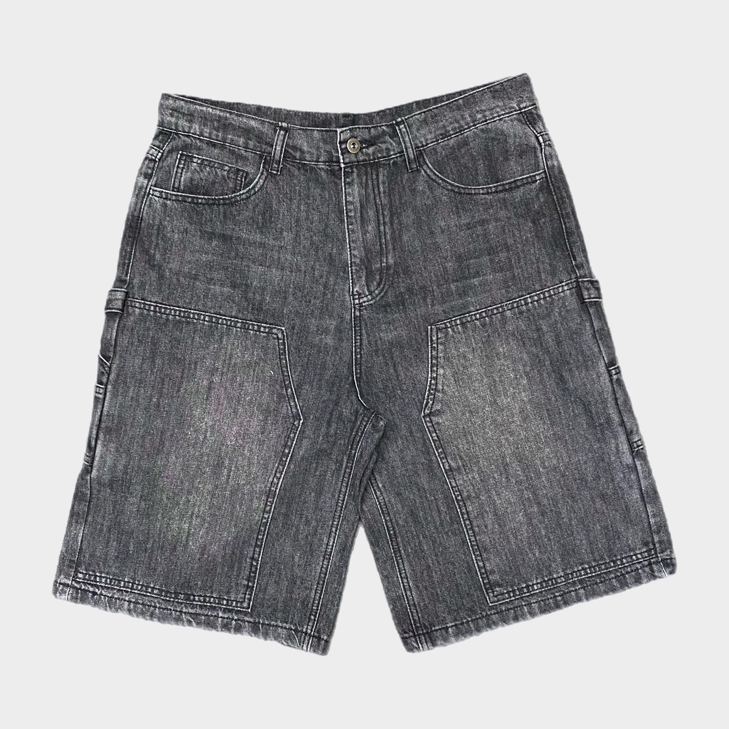 BAGGY CARPENTER SHORTS - FADED BLACK (RETAIL)