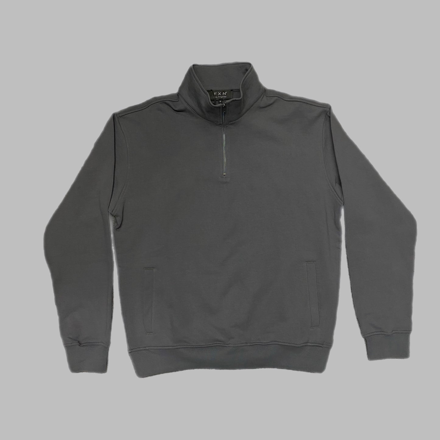 QUARTER ZIP - CHARCOAL