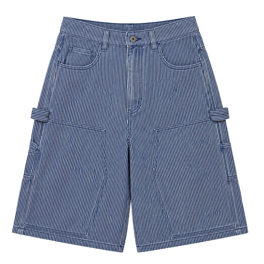WASHED HICKORY DOUBLE KNEE SHORTS