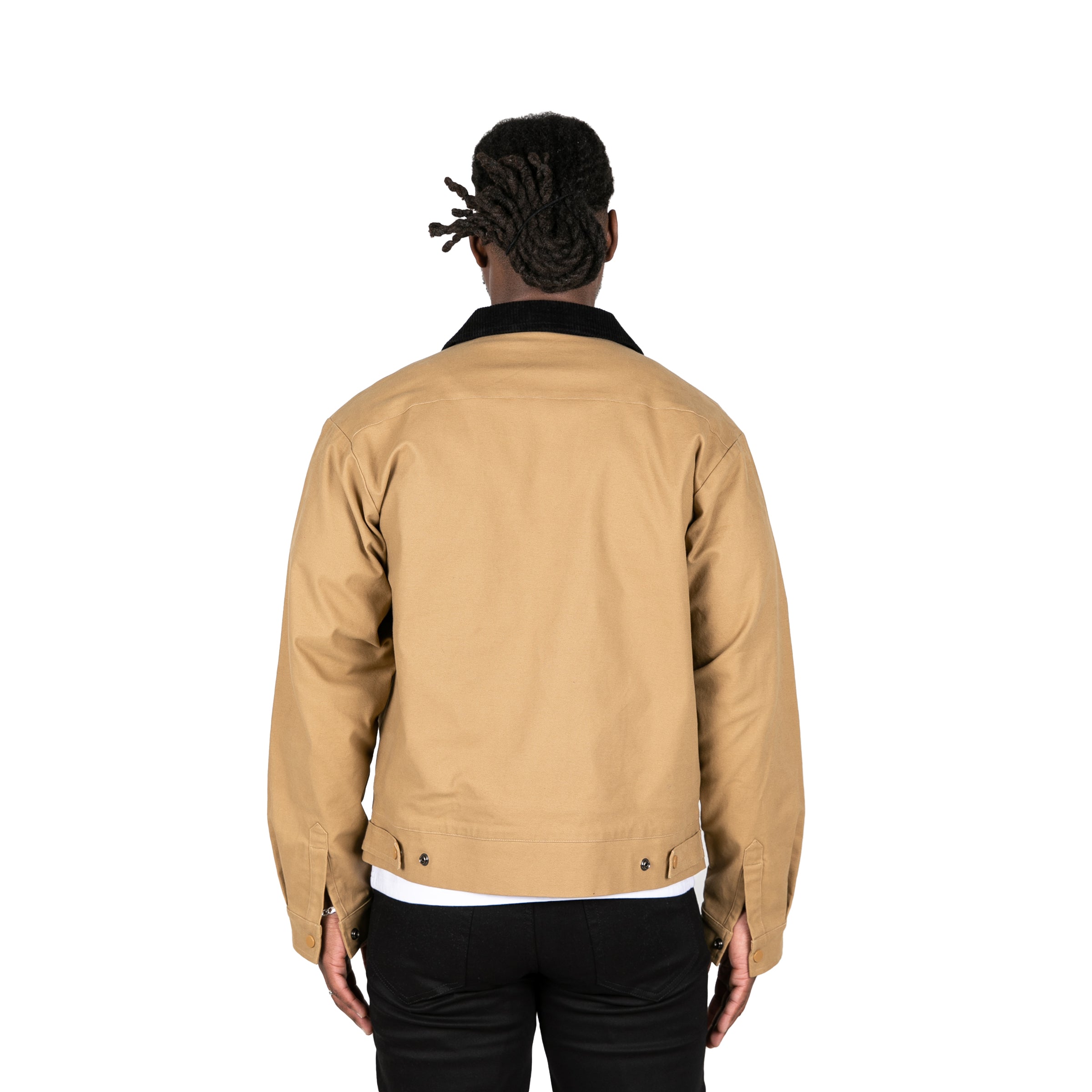 CORDUROY COLLAR JACKET - TAN – FXN menswear