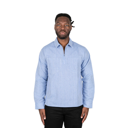 HICKORY LONG SLEEVE SHIRT - BLUE