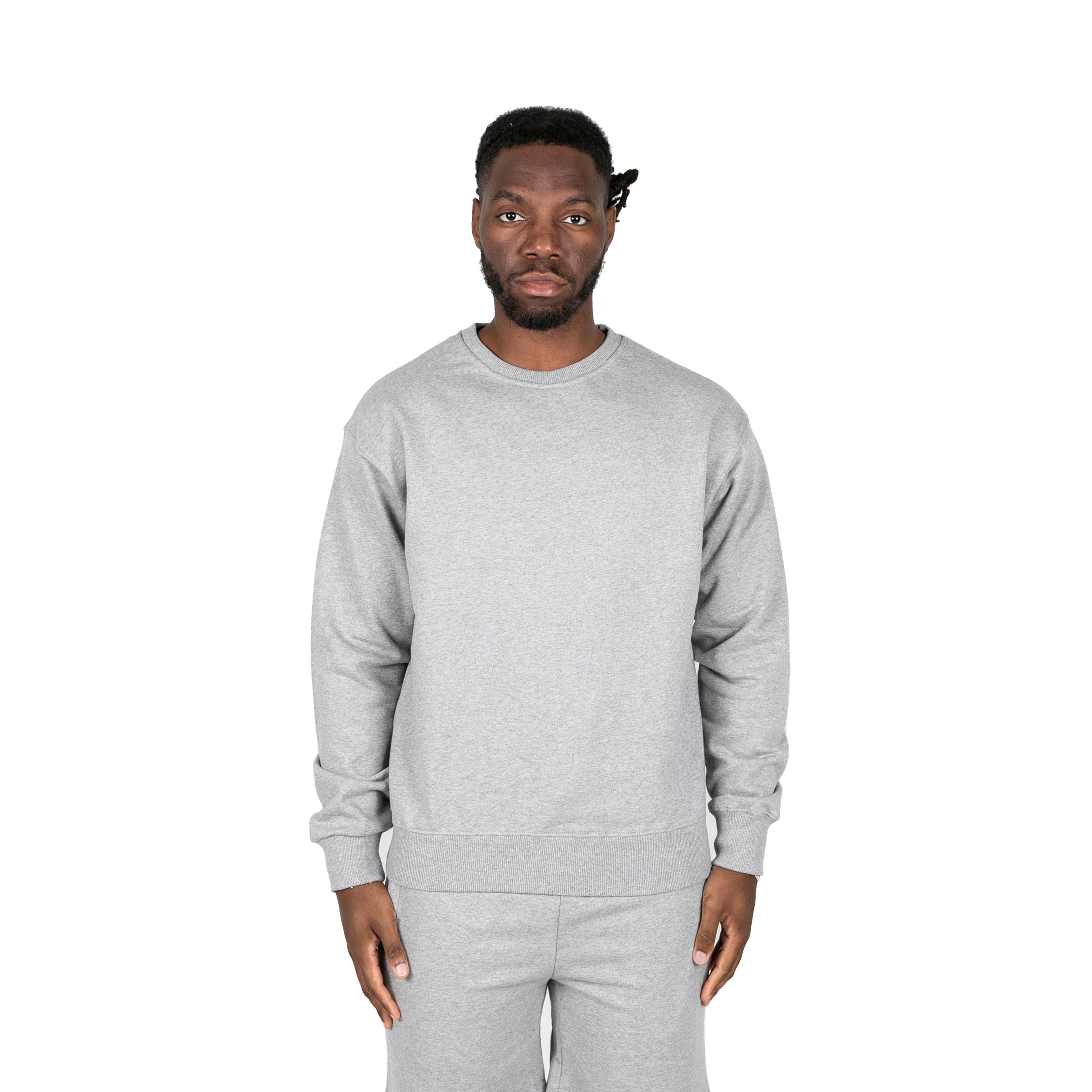 CREWNECK - HEATHER GREY – FXN menswear