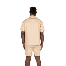 Load image into Gallery viewer, MILITARY SHORT SLEEVE SHIRT + CARGO SHORT - TAN