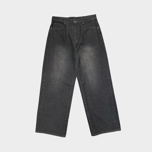 BASIC BAGGY DENIM - BLACK