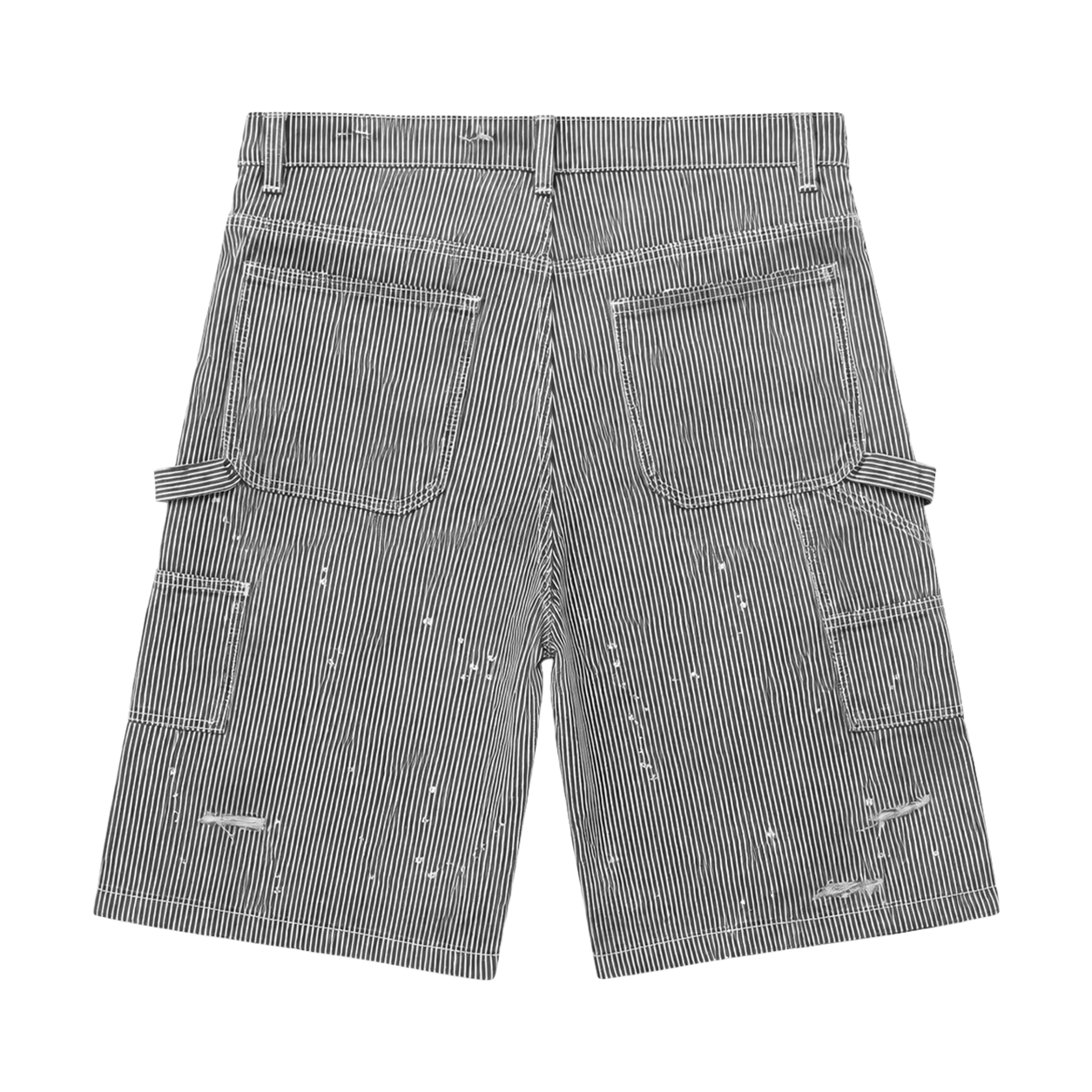 DIRTY WASHED HICKORY PINSTRIPE SHORTS