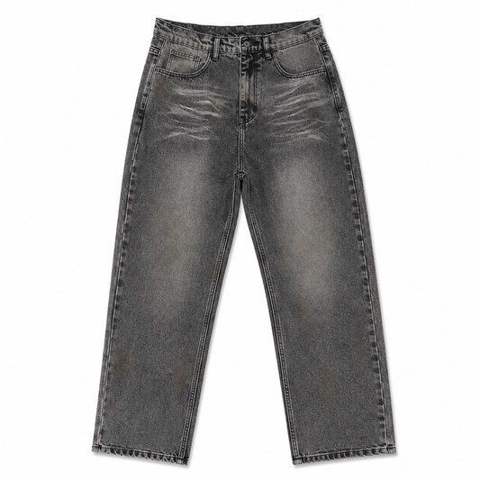 DIRTY WASHED WHISKER DENIM