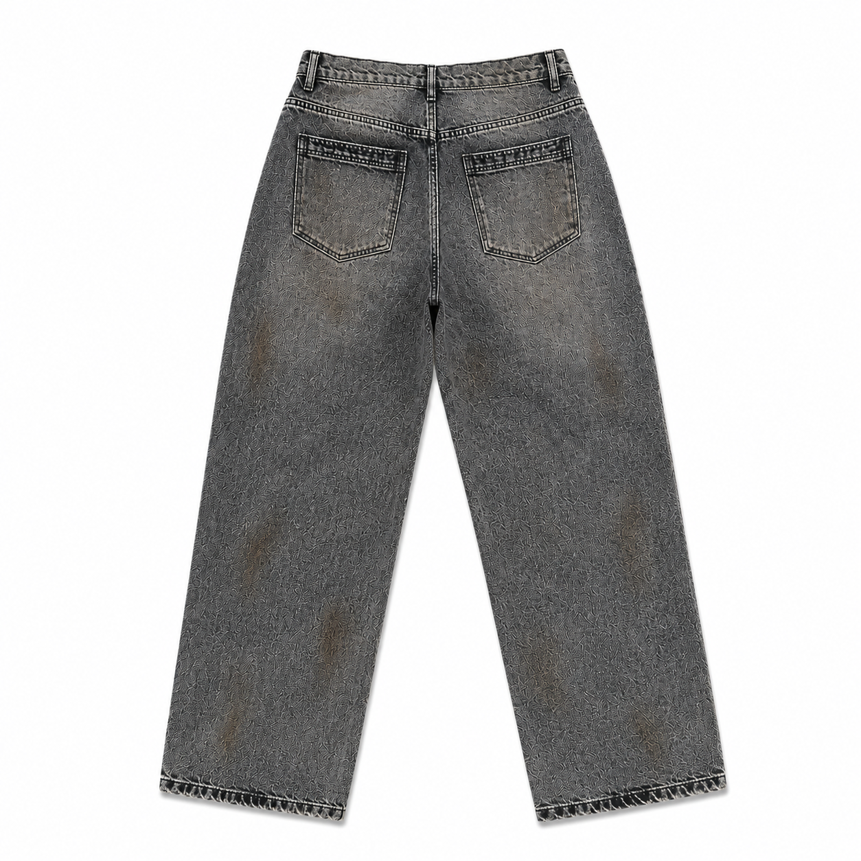 DIRTY WASHED WHISKER DENIM