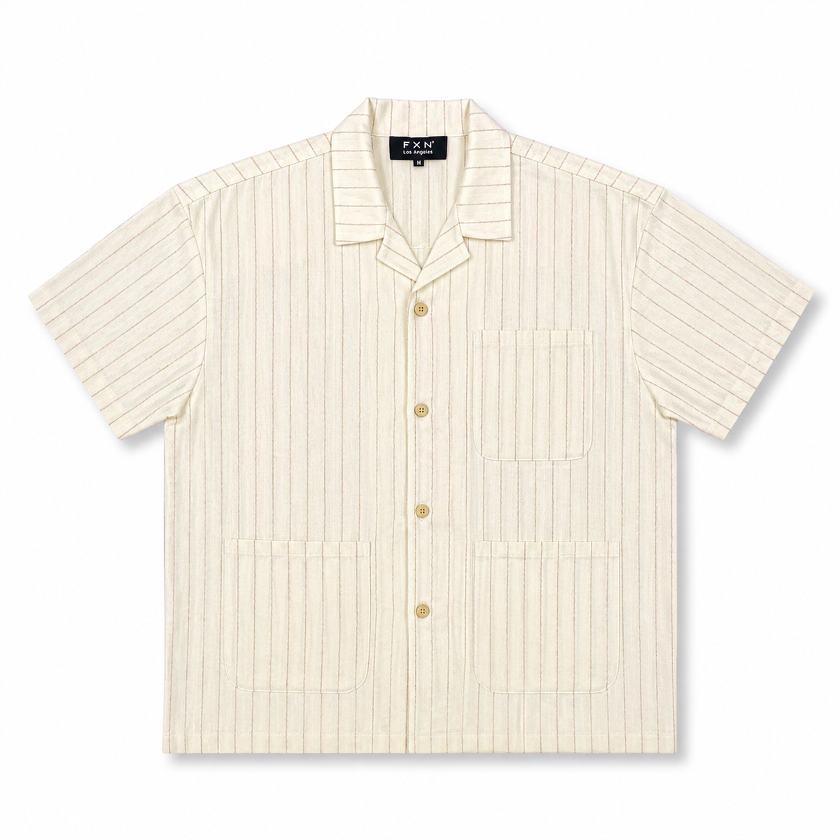 PINSTRIPE SHORT SLEEVE CHORE COAT