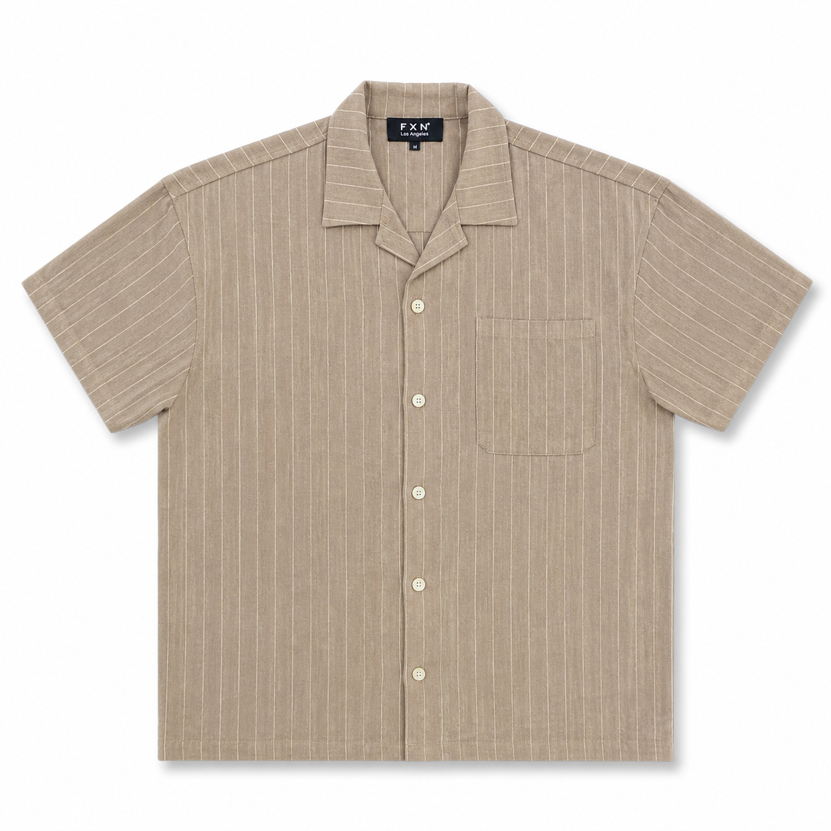 PINSTRIPE SHORT SLEEVE CHORE COAT