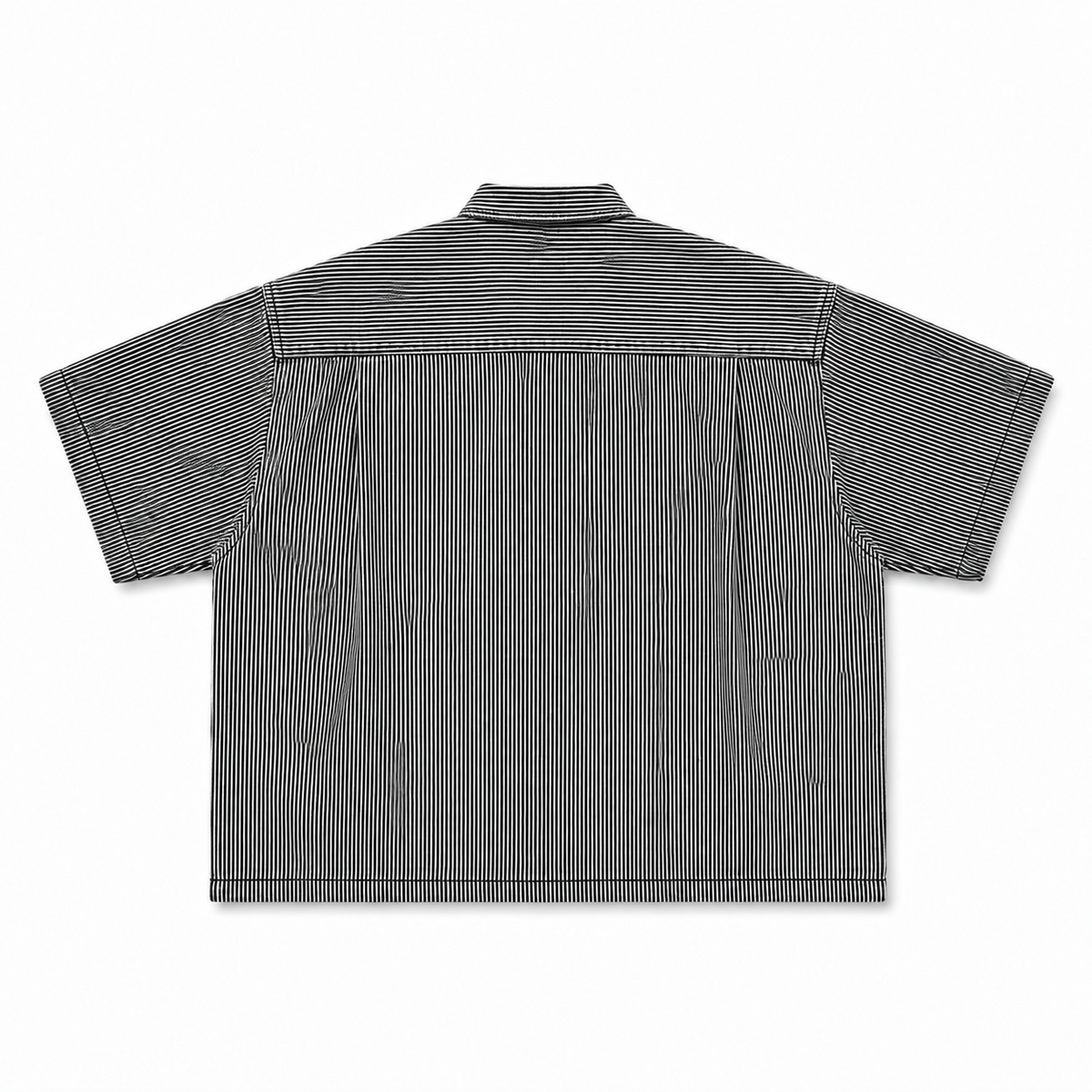 WASHED HICKORY CROP SHIRT