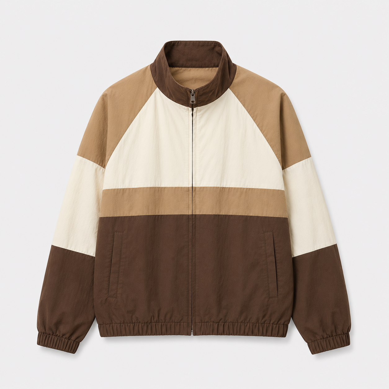 THE FINALS NYLON TRACK JACKET - BROWN