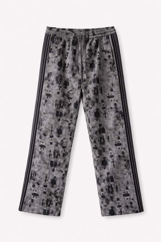 CHEETAH DENIM TRACK PANT - CHARCOAL