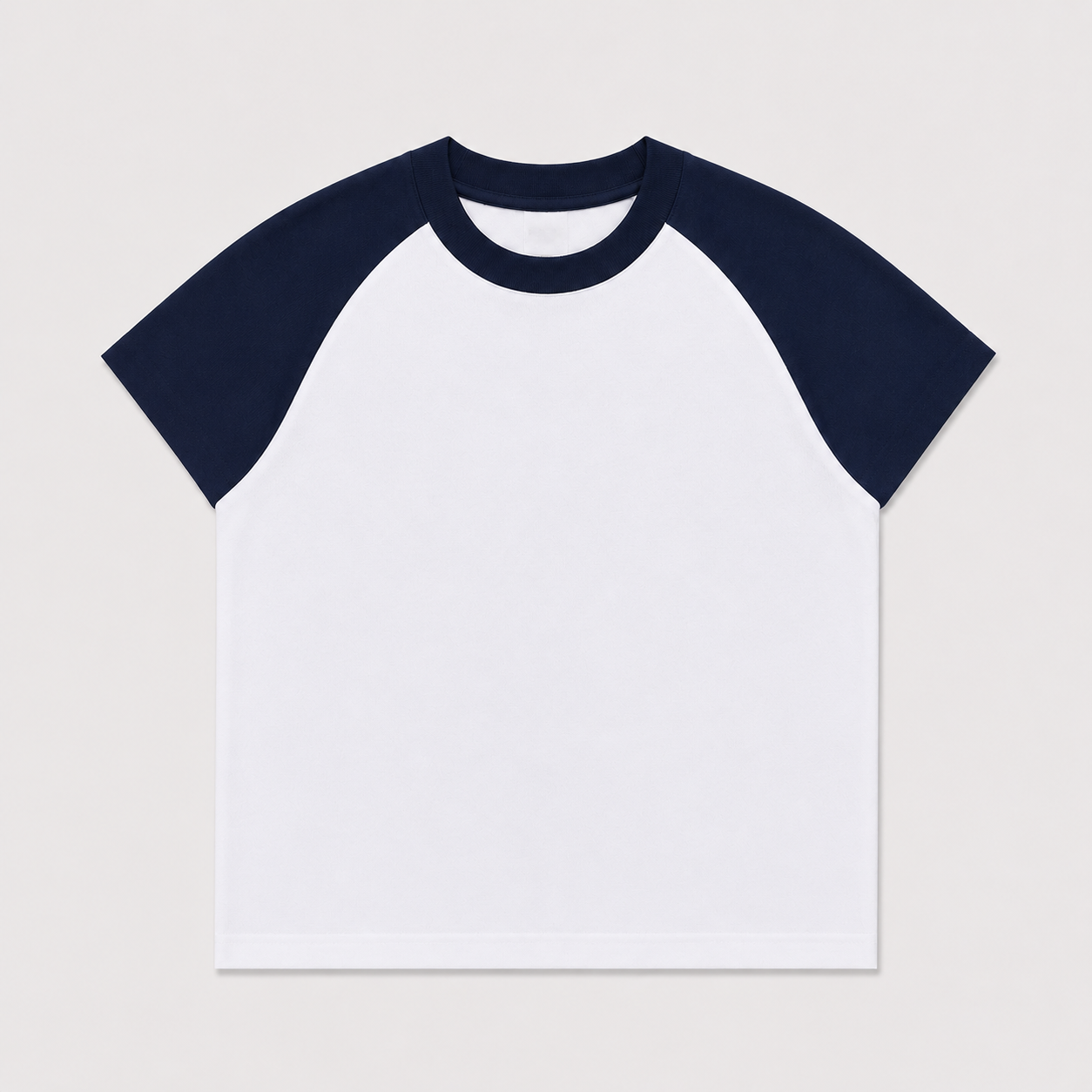 RAGLAN CROP TEE - NAVY