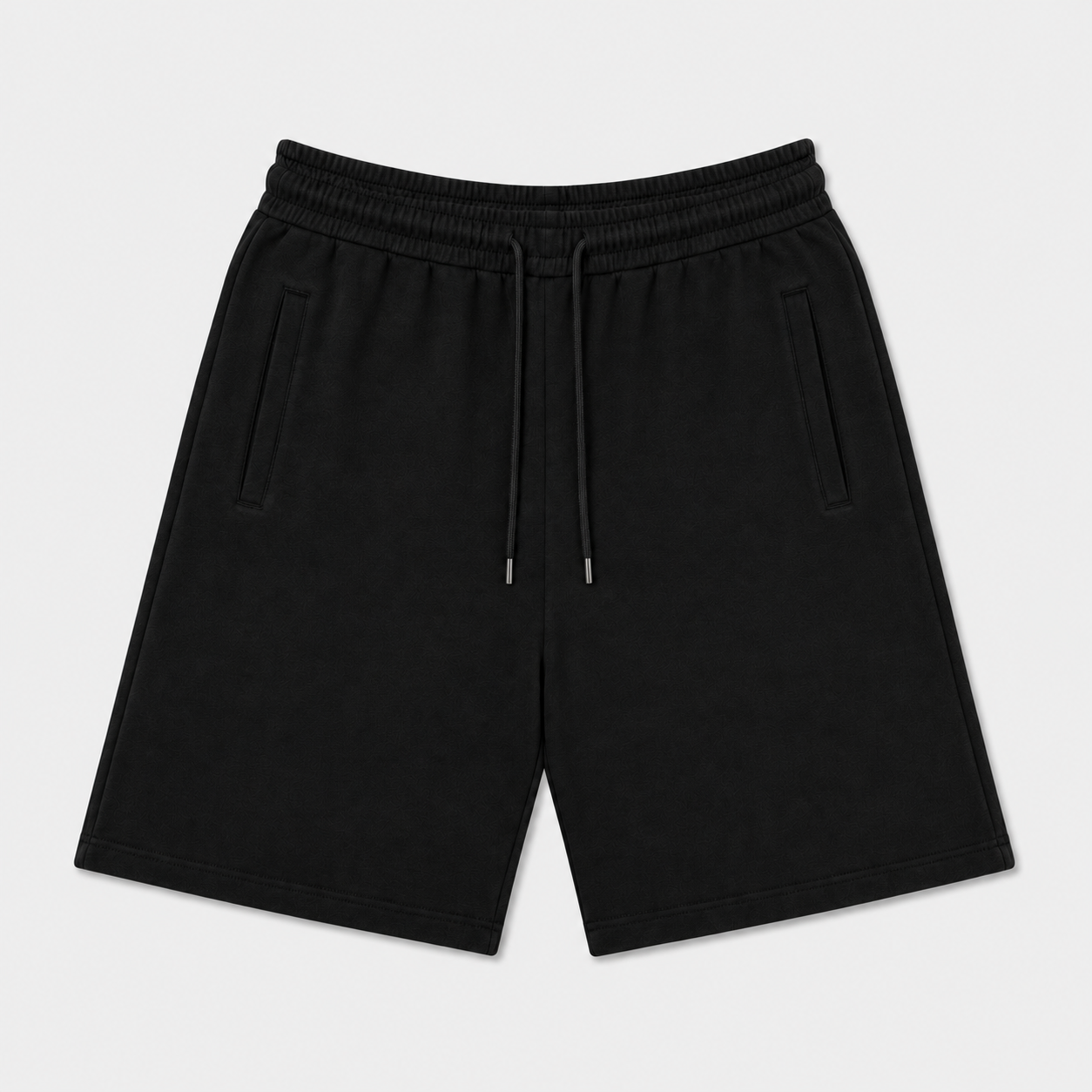 EXTRA BAGGY FRENCH TERRY SHORTS - BLACK
