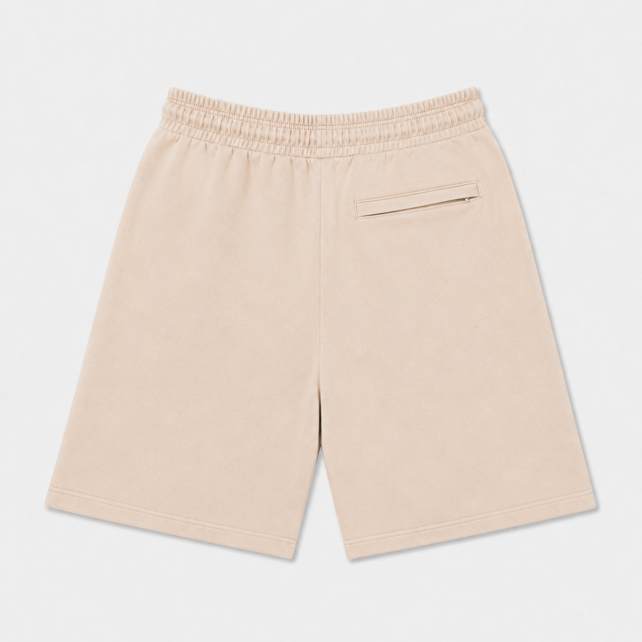 EXTRA BAGGY FRENCH TERRY SHORTS - TAN