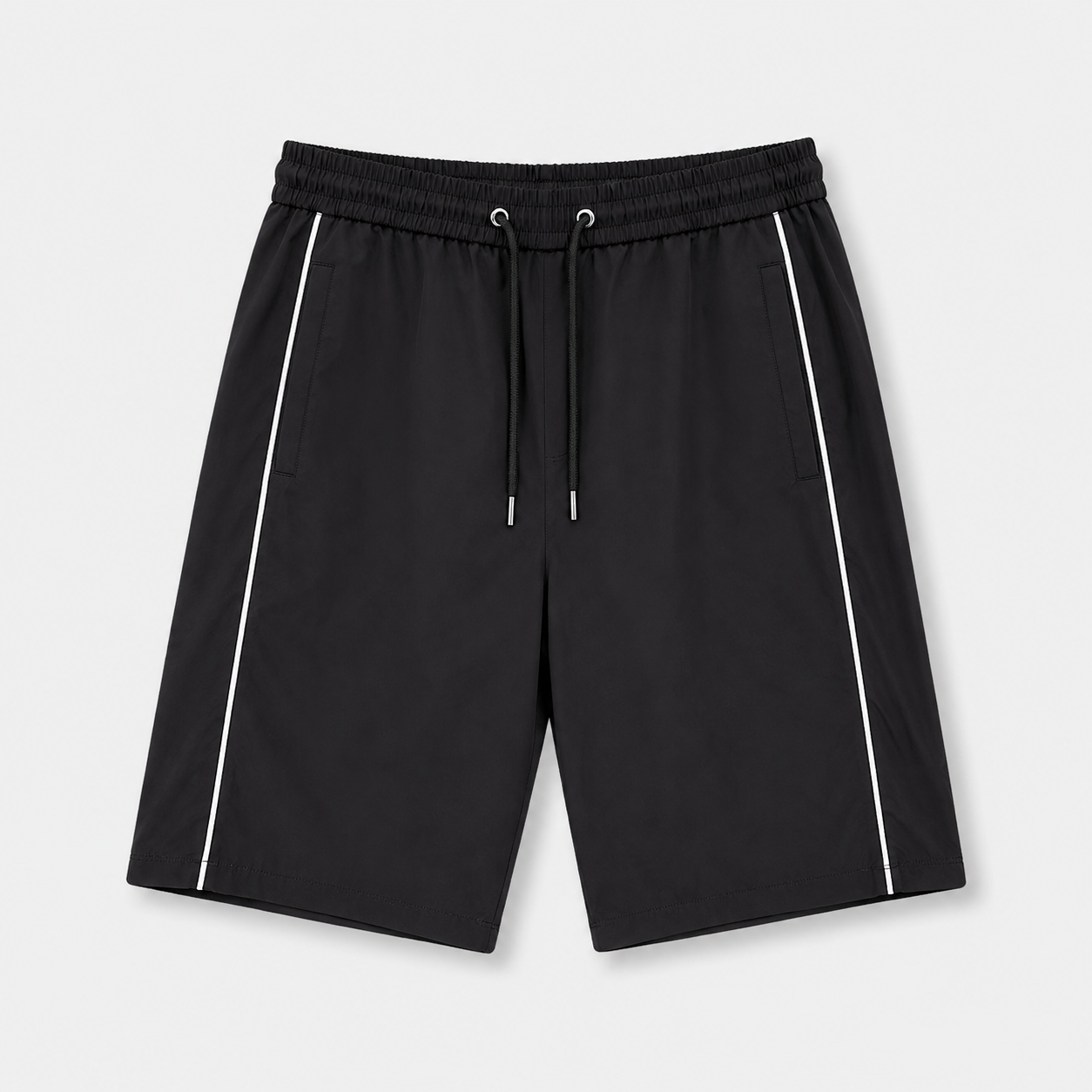EXTRA BAGGY TRACK SHORTS - BLACK