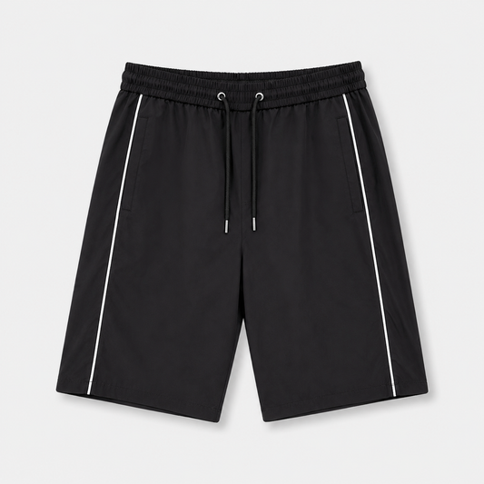EXTRA BAGGY TRACK SHORTS - BLACK