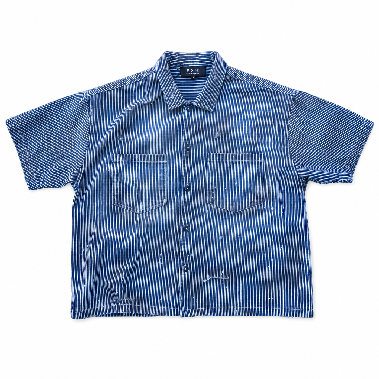 DIRTY WASHED HICKORY PINSTRIPE SHIRT