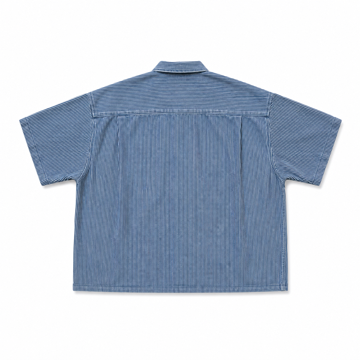 WASHED HICKORY CROP SHIRT