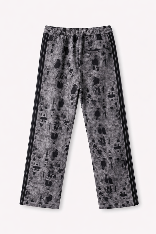 CHEETAH DENIM TRACK PANT - CHARCOAL