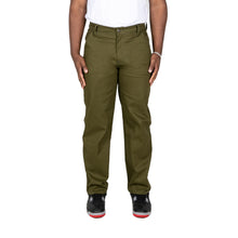 Load image into Gallery viewer, TWILL DENIM PANT - OLIVE GREEN
