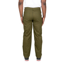 Load image into Gallery viewer, TWILL DENIM PANT - OLIVE GREEN