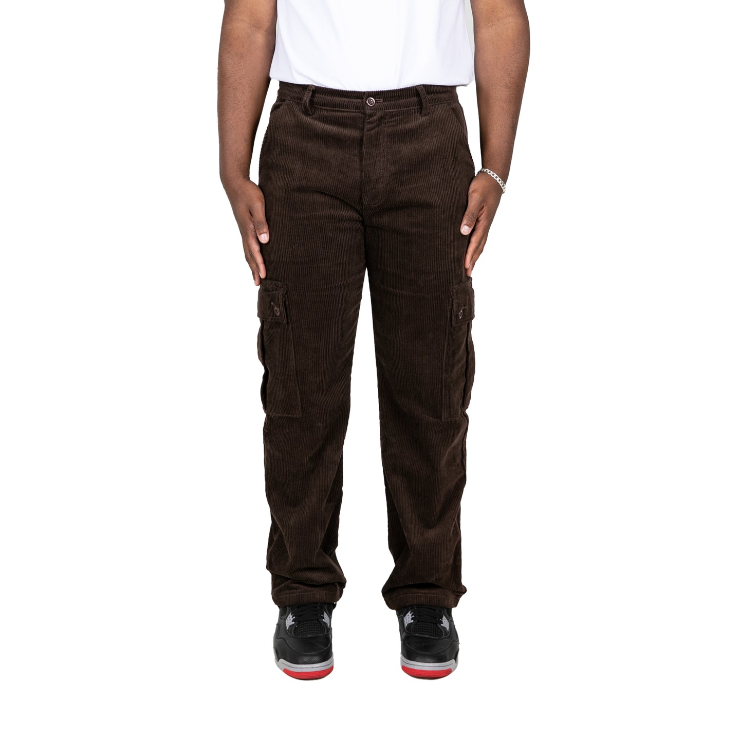 CORDUROY CARGO PANT - BROWN