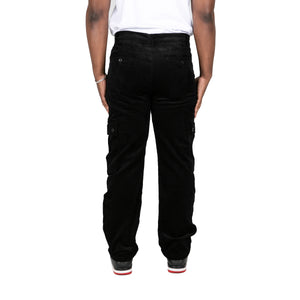 CORDUROY CARGO PANT - BLACK