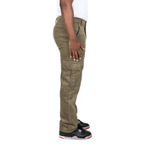 Load image into Gallery viewer, CORDUROY CARGO PANT - OLIVE GREEN