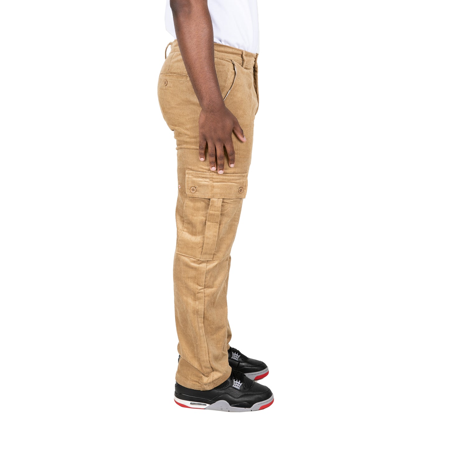 CORDUROY CARGO PANT - KHAKI