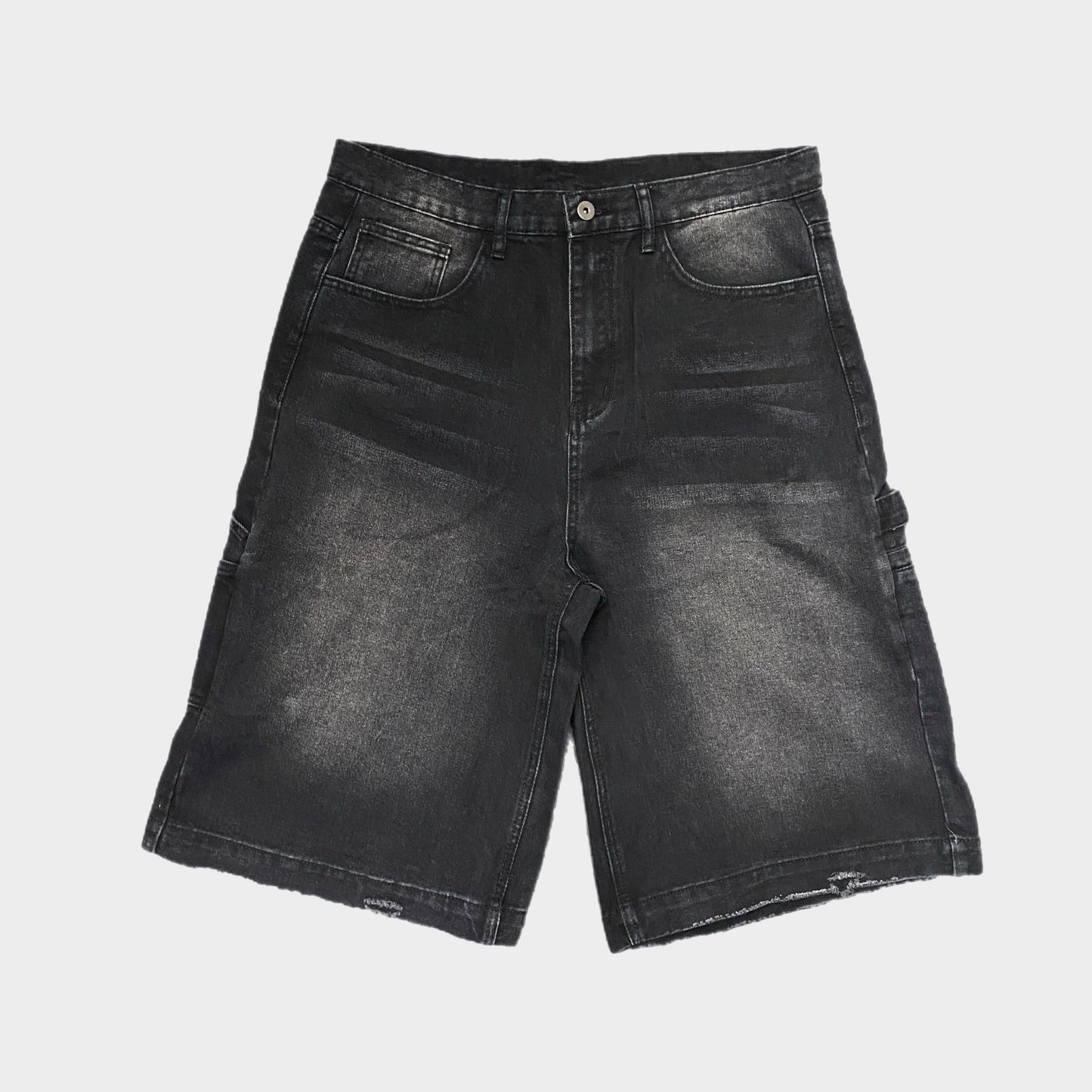 EXTRA BAGGY CARPENTER SHORTS - BLACK