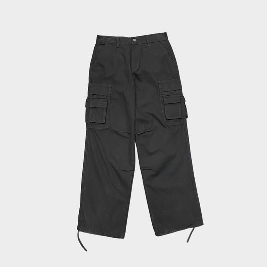 DOUBLE CARGO MILITARY BAGGY PANT - BLACK