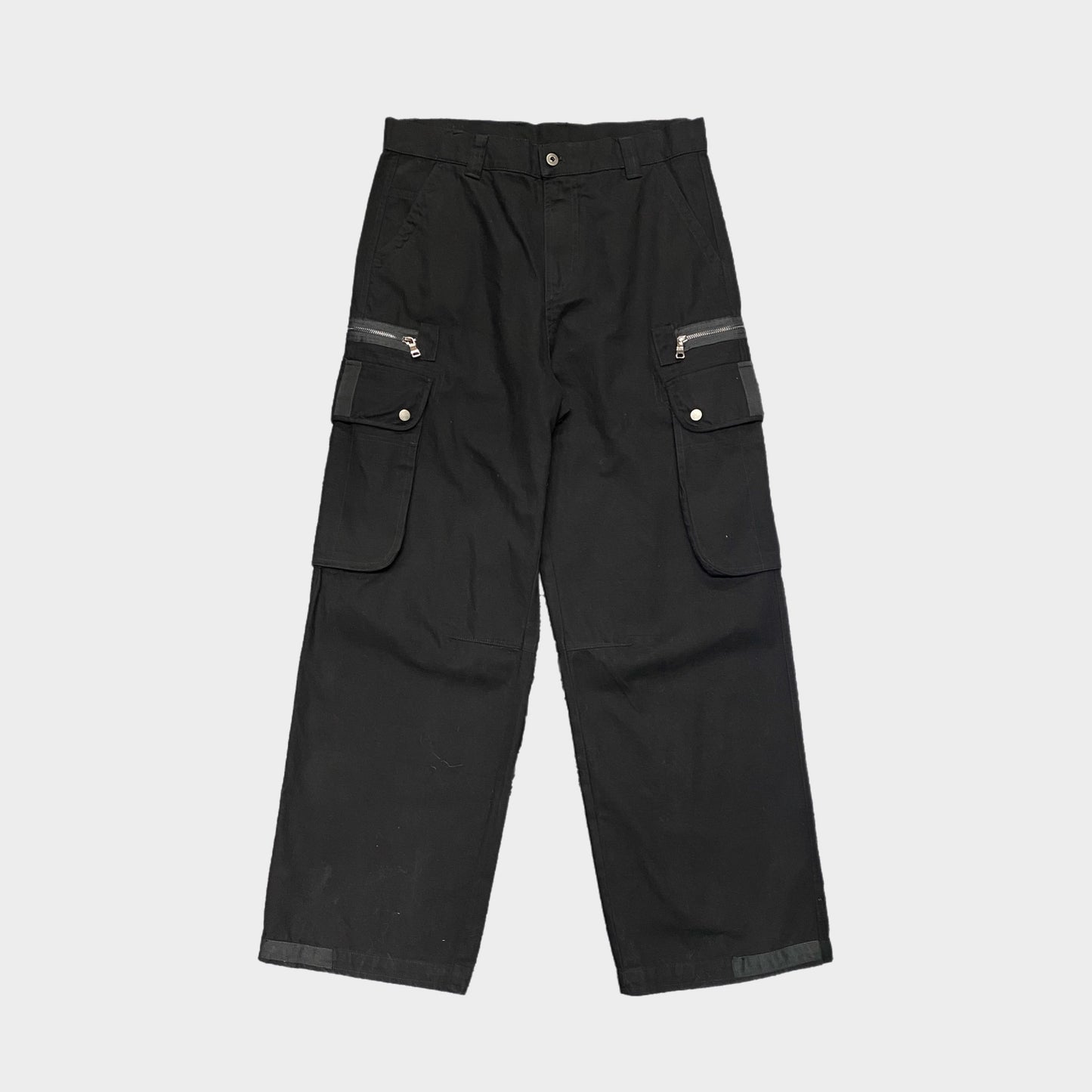 CARGO ZIP POCKET PANT - BLACK