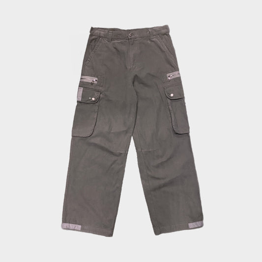 CARGO ZIP POCKET PANT - CHARCOAL