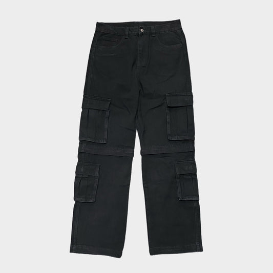2 IN 1 PANTS - BLACK