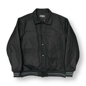 VARSITY WOOL JACKET - BLACK