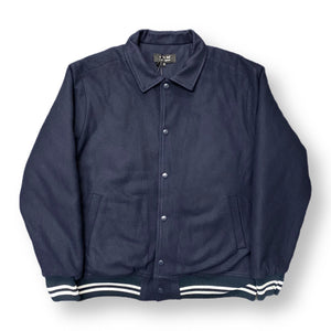 VARSITY WOOL JACKET - NAVY