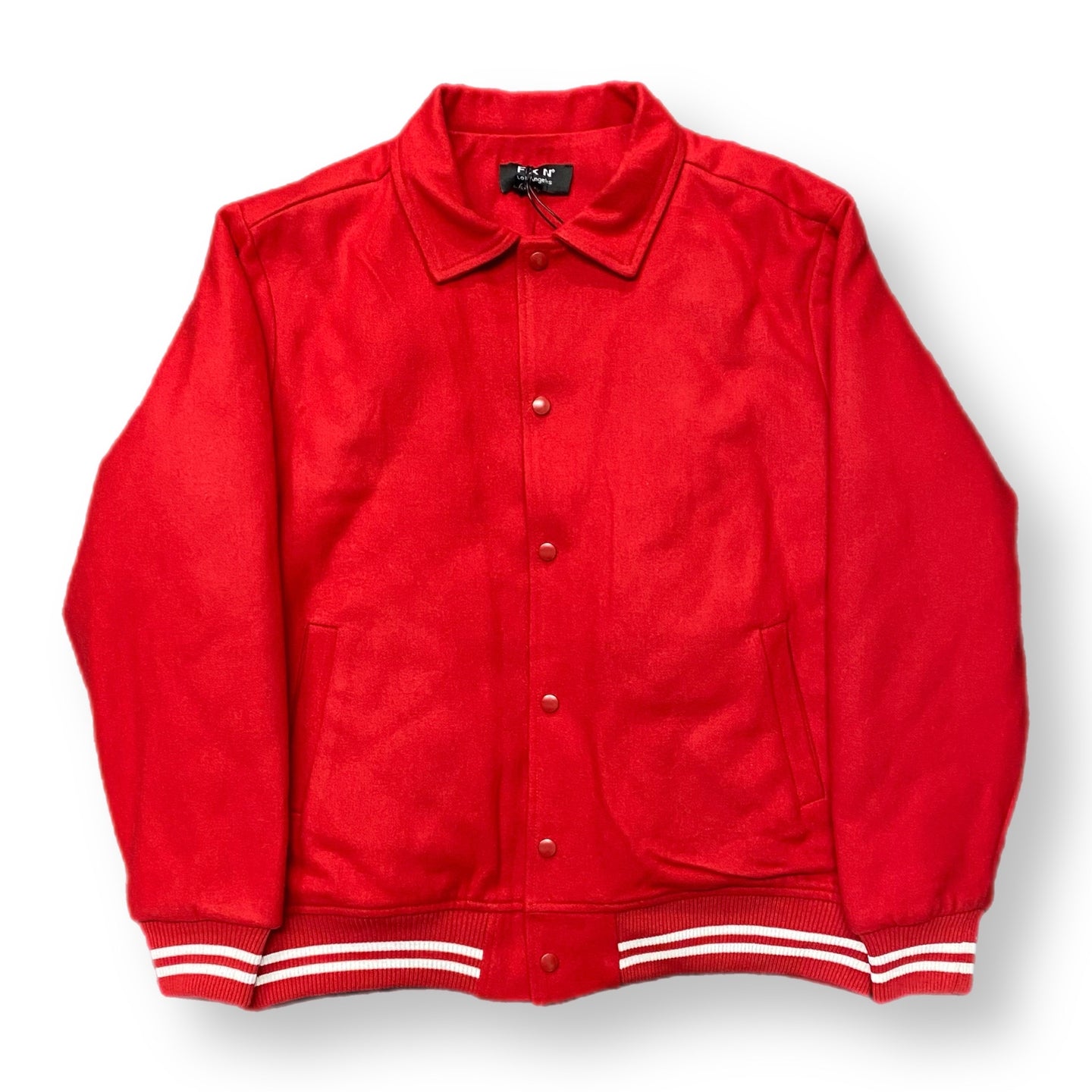 VARSITY WOOL JACKET - RED